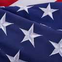 American Flags for Outside 3x5, HeavyDuty American Flag for High Wind Outdoor, UV Protected/Sewn Stripes/Embroidered Stars/Brass Grommets, US Flag Built for The Toughest Conditions