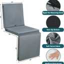 HOMBYS 3-in-1 Recliner Seat Cushion with Lumbar Support Pillow & Footrest, Multi-Functional Adjustable Height 2" to 6" for You to Choose, Non-Slip Foam Chair Cushion for Elderly, Light Grey