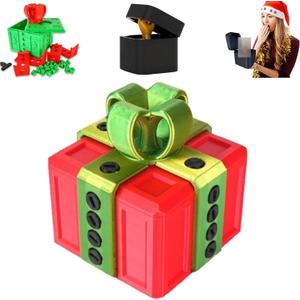 The Prank Box  Hilarious Screw Challenge with Finger Surprise,Annoying Gift Box with Screws,Perfect Gag Gift,Annoying Funny 3D Printed Screw Gifts Boxes Ideal for Christmas,All Occasions (Red)