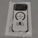 DEERLAMN Strong Magnetic Case for iPhone 17 Pro Max 6.9-Inch,[Compatible with Magsafe][Military Grade Drop Protection] Clear Slim Shockproof Protective Phone Cover-Transparent+Black