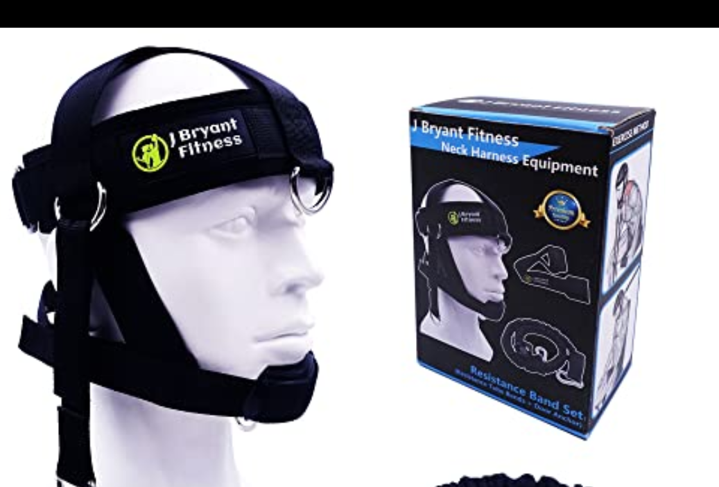 J Bryant Neck Harness Head - Adjustable Length Neck Training Strap Training Equipment