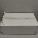 FLOWERCAT 200PCS Clear Plastic Plates Disposable Plates for Party - Heavy Duty Plastic Plates - 100 10" Dinner Plates and 100 7" Salad Plates for Weddings, New Year,Christmas Parties and Events