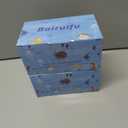 2 x Bairuifu Kids Swim Goggles Snorkel Mask, Latest 3-Window Lens Wide Vision, Crystal Clear, Swimming Goggles Soft Nose Cover (Light Blue Black)