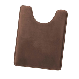 Memory Foam Bath Mat, Plush, Cozy, Ultra Soft, Non Slip, Perfect for U-Shaped Toilet Rug, Rugs for Bathroom, Machine Washable, Quick Dry - Chocolate Brown