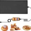 21" L x 10" W Bread Proofing Heating Mat, Sourdough Dough Proofer for Fermenting, Digital Temperature Display - for Making Bread, Baked, Warm