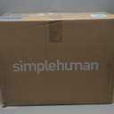 simplehuman 40 Liter / 10.6 Gallon Slim Kitchen Step Trash Can With Secure Slide Lock, Grey Plastic (Gray)