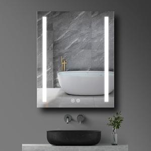 24x30 LED Mirror Medicine Cabinet Recessed or Surface, Defogger, Makeup Mirror 3X, Adjustable Color Temp & Dimmer, Outlets & USB (24x30) (CASE 24x30 IN One Door)