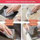 Desolio Cleaning Cloths, Multipurpose Wire Miracle Cleaning Cloths, Multipurpose Wire Dishwashing Rags for Wet and Dry, for Washing Dishes, Sinks, Counters, Stove Tops (15 Pcs)
