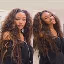Headband Wigs for Black Women Natural Hairline Synthetic Brown Loose Curly None Lace Front Wigs for Black Women Glueless Machine Made Wig Wavy pre plucked 26 Inch