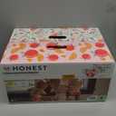 The Honest Company Clean Conscious Diapers | Plant-Based, Sustainable | Just Peachy + Flower Power | Super Club Box, Size 4 (22-37 lbs), 120 Count