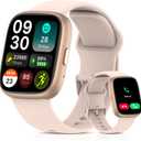 2025 Upgraded Smart Watch Alexa Built-in1.83" HD TouchscreenBT5.3 Call, 100+ Sports Modes & IP68 Waterproof Fitness Tracker 24/7 Heart & Sleep Monitor for Android iOS Men Women (Pink)