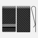 Travelambo Carbon Fiber Money Clip Front Pocket Wallet Minimalist Wallet Slim Wallet Credit Card Holder