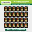Freshware Meal Prep Containers [150 Pack] 1 Compartment Food Storage Containers with Lids, Bento Box, BPA Free, Stackable, Microwave/Dishwasher/Freezer Safe (28 oz)