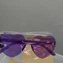 40 pairs Plastic Rimless Heart Shaped Sunglasses, Purple