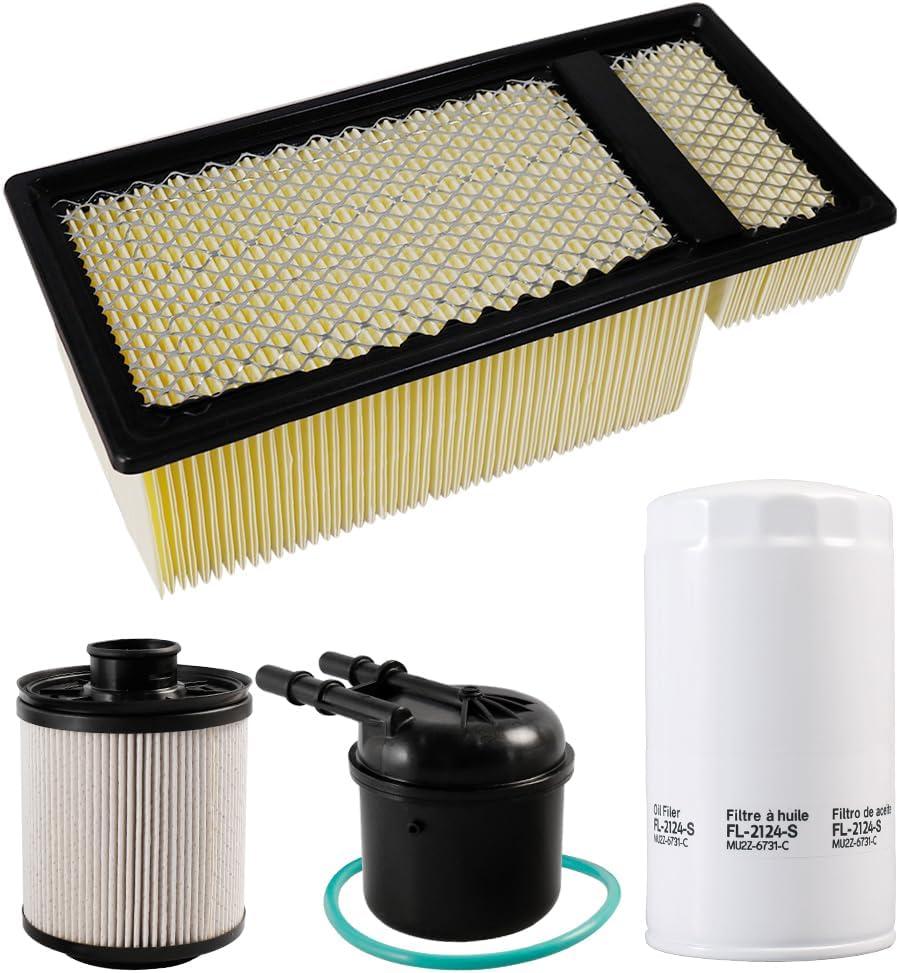 FL2124S Oil filter FD4615 Fuel Filter FA1902 Air Filter Fits for 2011-2016 Ford F250 F350 F450 F550 F650 F750 6.7L Powerstroke Diesel Engine Replaces FL2051S