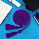 Graduation Cords, 6 PCS Purple Graduation Honor Cords Graduation Tassel Cords Bulk, 67" Long Honor Braided Cords for 2026 Graduation Decorations Bachelor Gown for Master Doctoral Students
