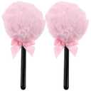 DOITOOL Makeup Powder Puff for Face Loose Mineral Setting Powder Soft Fluffy Applicator Portable Travel Friendly 5.11X2.75X2.75In Compact Size (Pink)