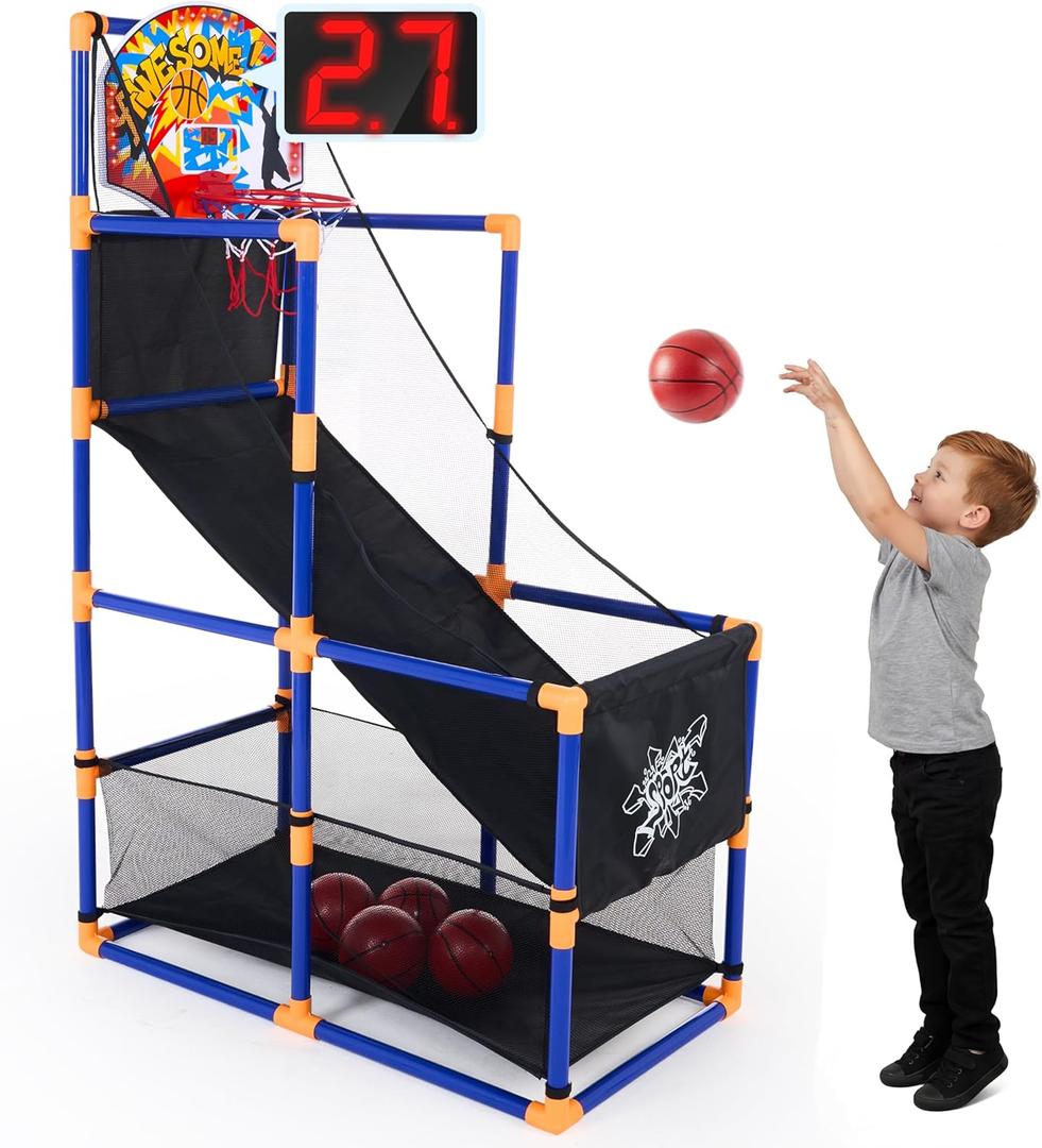 JOYIN LED Arcade Basketball Game Set for Kids Indoor & Outdoor Games