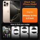 2 x TAURI for iPhone 16 Pro Case, Compatible with MagSafe [Not-Yellowing] with Screen Protectors, Military-Grade Protection, Slim Magnetic Case for 16 Pro 6.3", Desert