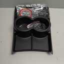 BestEvMod Gen 2 Lower Center Console Organizer Tray Compatible with Rivian R1T R1S 2026 2025 Gen 2 Fit 32oz Bottle Interior Accessories ABS Material with PVC Trim Floor Console Storage (Black)