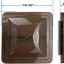 14 Inch RV Roof Vent Cover Replacement Vent Lid Smoked for Camper Trailer Motorhome (Smoked 1-Pack)