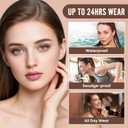 AWROSE Eyebrow Pencil, 2 Pack 3D Waterproof Microblading Eyebrow Pen 4 Fork Tip Tattoo Pencil, Precise Natural Magic Eye Brow Pen with Hair Like Strokes, 4 Points Multi-Used Eye Brow Pencils for Women