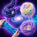 Cloud Slime Kit for Kids,2 Pack Fluffy Non Sticky Slime,14OZ/400ML Soft Stretchy Sensory Slime Toy,DIY Slime Kit,Slime Party Favor for Girls & Boys Birthday Gift