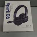 Wireless Headset with Mic for Work with AI Noise Cancelling Mic for Clear Calls, Bluetooth V5.3 Headphones with Microphone to USB A/C Dongle & Mic Mute for Computer Laptop PC iPhone (Black)