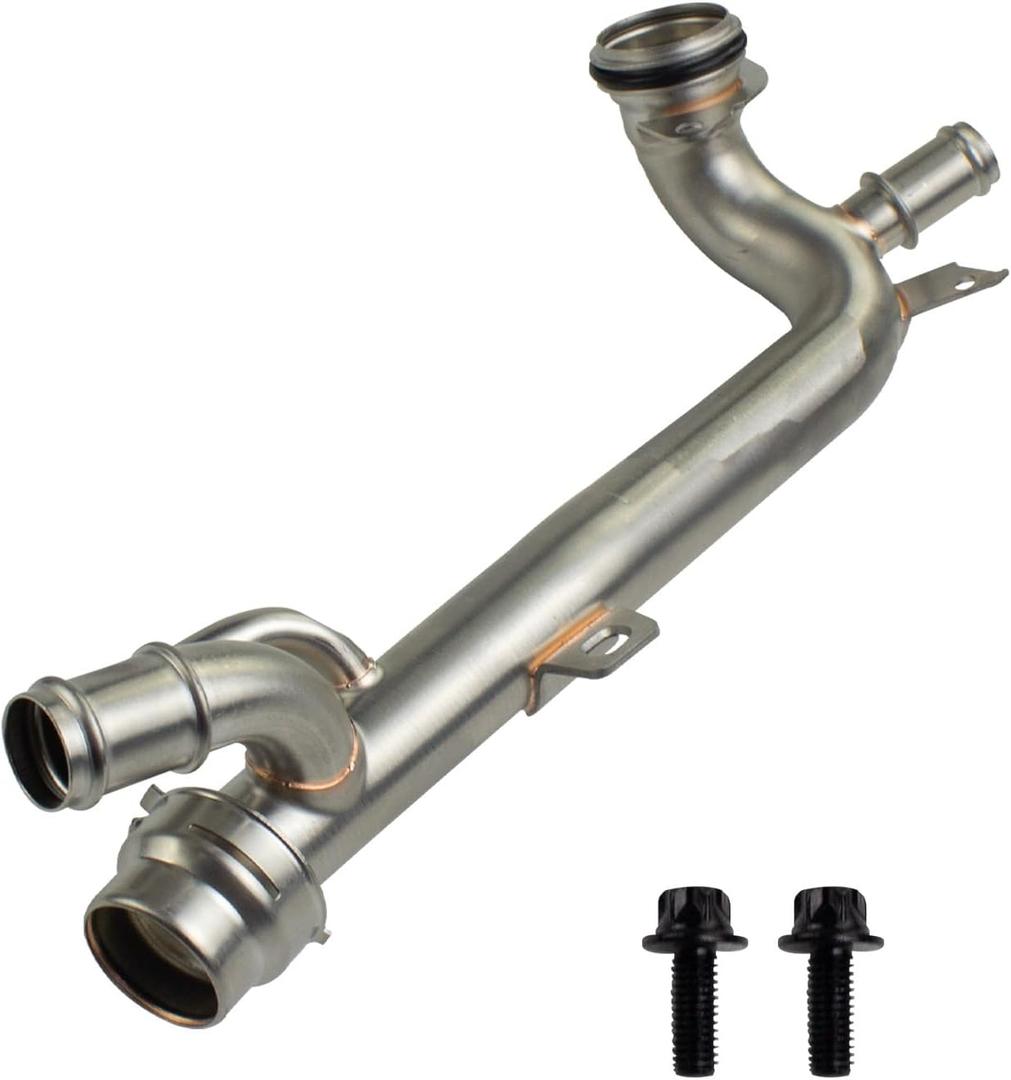 FUXINTUM upgrade aluminium Thermostat Coolant Pipe Compatible with Mercedes-Benz C300 2019-2022/E350 2022-2023/GLC300 2020-2023/GLE350 2020-2022