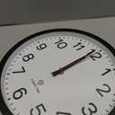 AKCISOT Atomic 12 Inch Wall Clock Analog Clocks for Indoor Kitchen, Battery Operated Clock for Bedroom Office Classroom Living Room(Black)