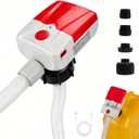 Automatic Fuel Transfer Pump with Auto-Stop, 3.8 Gallon per Min, 51'' Extra Long Hose,Battery or USB Powered, 4 Can Adapters, Fast and Safe Portable Gas Can Pump for Oil, Diesel,Gasoline.