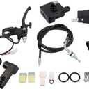Manual 4WD Actuator Shifter Kit 1038-1035-2001 Replacement for Kawasaki Brute Force Prairie Suzuki Twin Peaks LT-V700F 2004