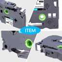 6 x TZE-231 Compatible Label Tape Replacement for Brother TZe-231 TZ-231, Black on White, Compatible for P Touch PT-D200 PT-D210 PTH100 PT-D400, 0.47" x 26.2'(12mm x 8m), 6 Packs