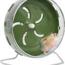 Hamster Wheel, 8.5 inch Silent Hamster Exercise Running Wheel with Stand,Pet Small Animals Exercise Running Toys, Adjustable Quiet Spinner for Guinea Pigs, Sugar Gliders, Gerbils (Green, 8.5in)