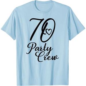 70 Party Crew, Matching Group, Women, 70th Birthday T-Shirt S