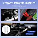 Electric Car Jack kit 5 Ton 12V Electric Floor Jack Lift for Vehicle, Electric Hydraulic Jack Auto Repair Tool Set with Built-in Inflator and Impact Wrench for SUV Sedan Truck Tire Change