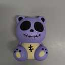 Horror Voodoo Bear Squishies Toy Cute Dolls Stress Relief Slow Rising Soft Squeeze Toys for Kids Halloween Christmas Thanksgiving Birthday Gift Collect,Purple