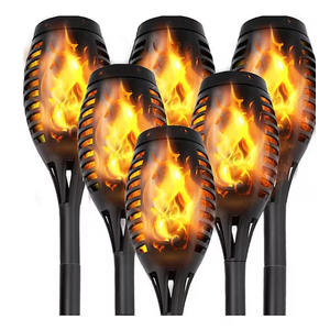 Maggift Solar Torch Lights; Outdoor Waterproof Flickering Flame Patio and Garden Decor; 12-Pack