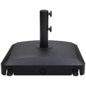 C-Hopetree 99 lb Heavy Duty Water Fillable Rolling Base Stand with Wheels for Patio Outdoor Market Table Umbrella, Black