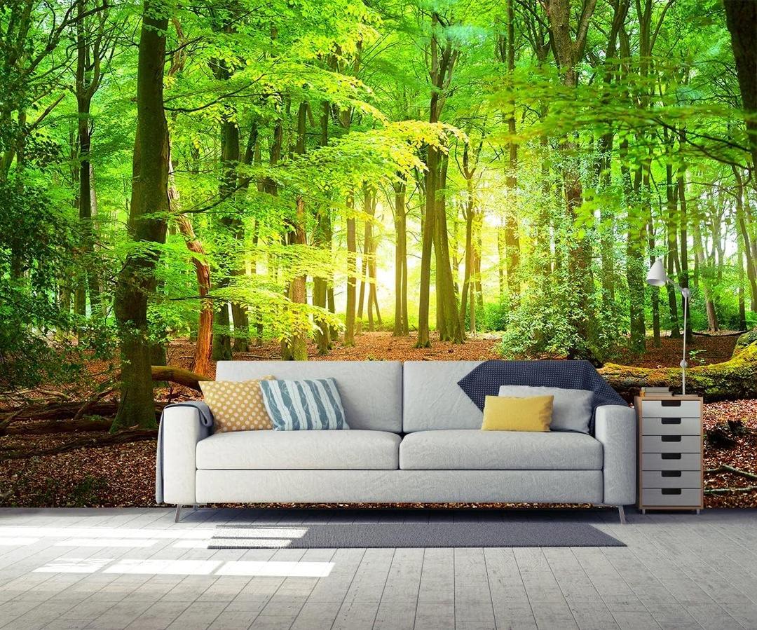 Forest Wall Murals Landscape Tree Wallpaper Mural Wall Decor for Bedroom, Living Room, Kids Room (195" x 120")