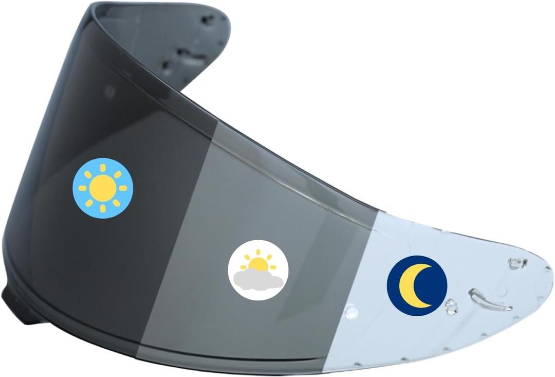 Photochromic Visor Compatible With RF-1400,GT-Air 3/2/1, RF-SR,RF-1200,X14,Glamster