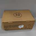 Wheat Straw Dinnerware Sets for 8,Plastic Plates and Bowls Sets 32-Piece, Unbreakable & Lightweight Dish Set, Camping Plates, Cereal Bowls, Cup Sets for Kitchen, Apartment Essentials - Black