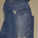 Sidefeel Women's Boyfriend Jeans Stretchy Ripped Distressed Zimbaplatinum Denim Pants Size 8