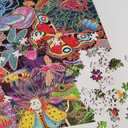 Jigsaw Puzzles for Adults 1000 Pieces, Insects Garden Puzzle, Colorful as Home Wall Decor for Family Challenging Games