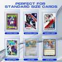80ct Semi Rigid Card Holders & 80ct Card Sleeves for PSA, SGC, BGS, CSG Graded Card Submissions, Card Saver for Trading Cards, Baseball Card Protectors