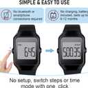 Pedometer for Walking, 3D Simple Step Counter for Walking Large Digital Display, Accurate Step Tracker with Steps Time Modes for Men Women Adults Seniors