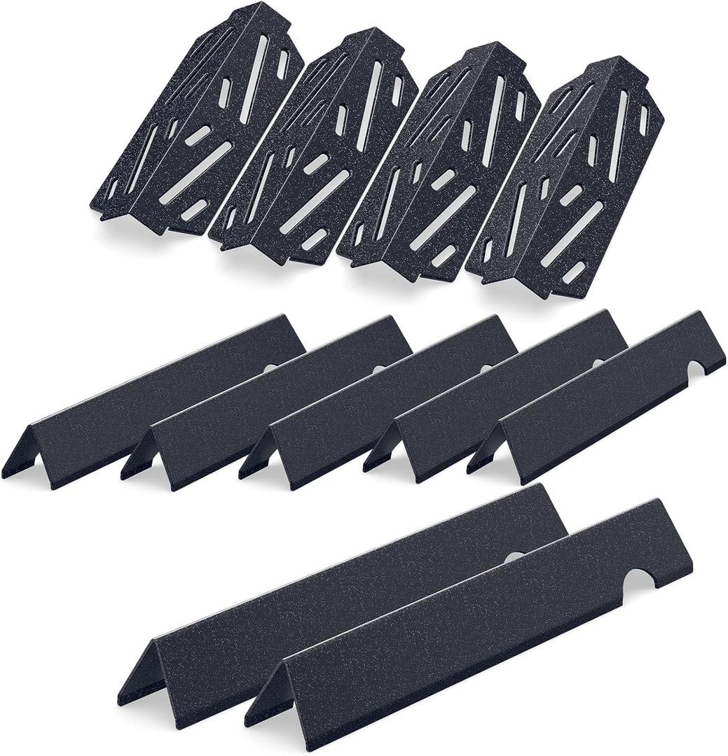 17" Flavorizer Bars and Grill Heat Deflectors for Weber Genesis II/LX 400 Series, Genesis E/S-410 E/S-415 E/S-435 E/S-440 Series Grill, Porcelain Steel 16GA Parts for Weber 66686 66041 66033