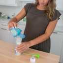 Dr. Brown's Travel Formula Dispenser with Lid, BPA Free - Blue - Holds 27oz