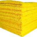 The Jobber 365 Microfiber Detailing Towels, Exterior and Interior Use, Premium Korean Quality, 16x16 inches, 365 GSM, Yellow, 10 Pack