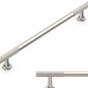 Amerdeco 10 Pack Brushed Satin Nickel Cabinet Pulls 10 Inch(254MM) Hole Centers Kitchen Cabinet Handles Hardware for Cabinets Cupboard Handles Drawer Pulls ZH0071